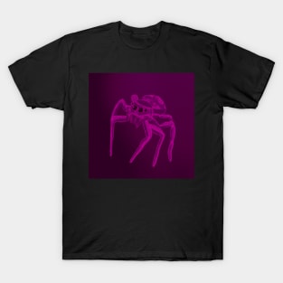 Jumping Spider Drawing V28 (Pink 2) T-Shirt